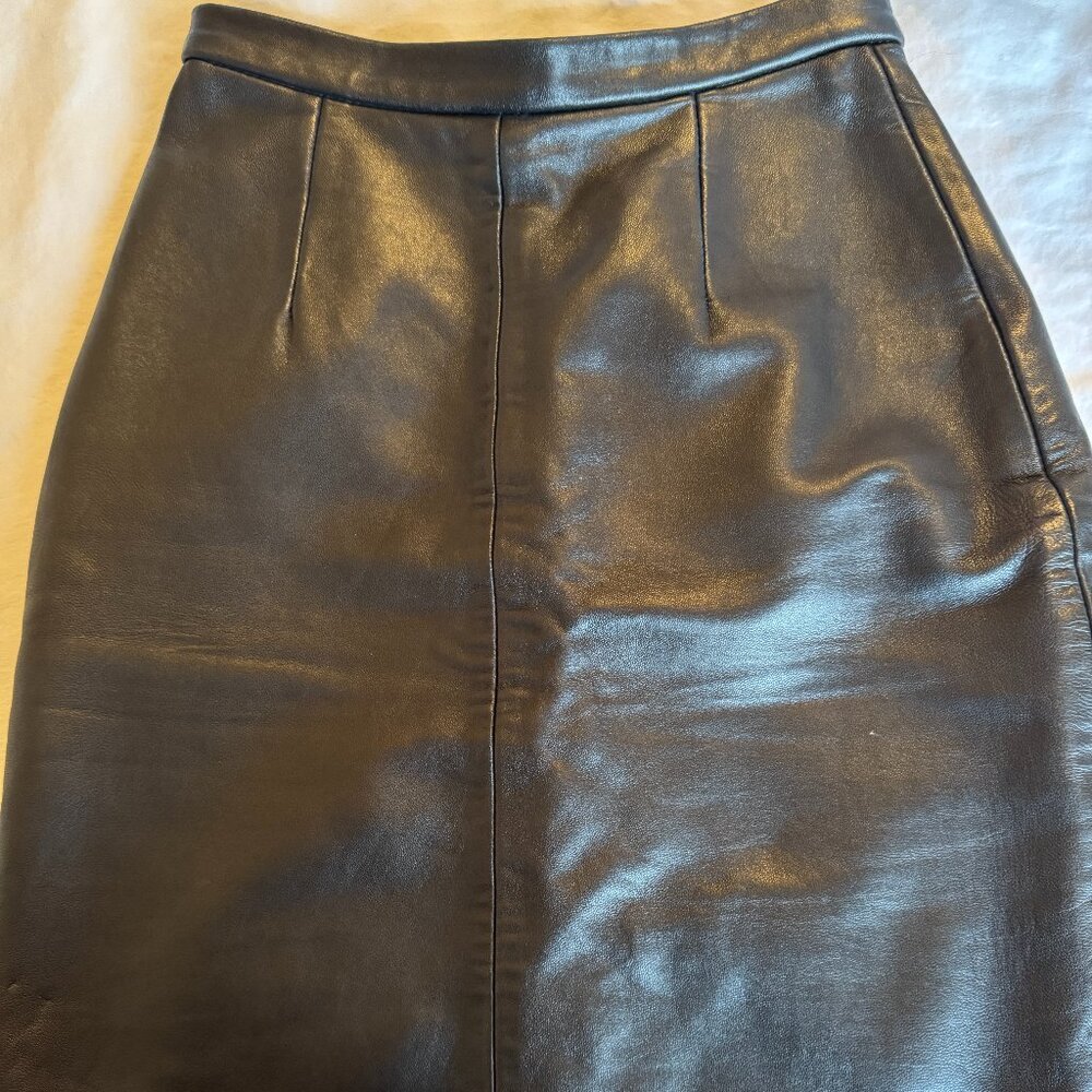 Vintage North Beach Leather Mini Skirt. Size 1/2